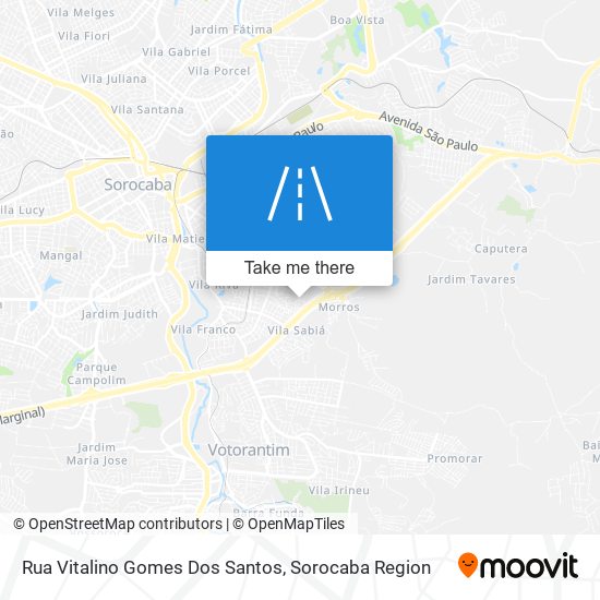 Mapa Rua Vitalino Gomes Dos Santos