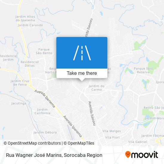 Rua Wagner José Marins map
