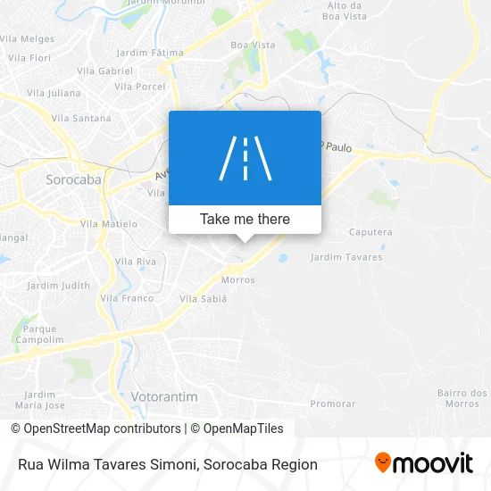 Rua Wilma Tavares Simoni map