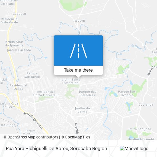 Mapa Rua Yara Pichiguelli De Abreu