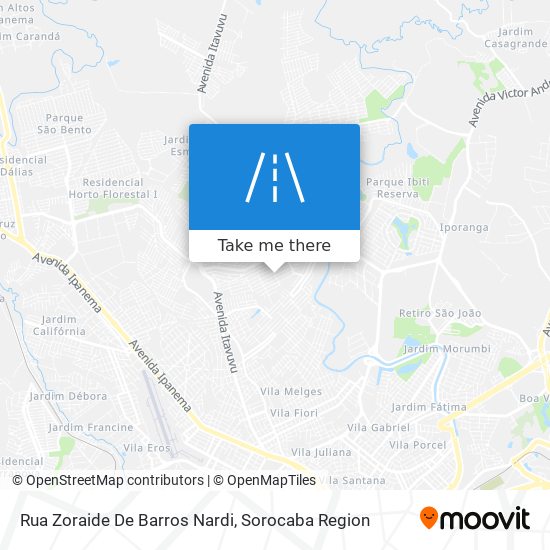 Mapa Rua Zoraide De Barros Nardi
