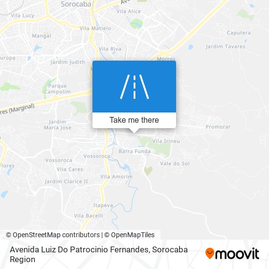 Avenida Luiz Do Patrocinio Fernandes map