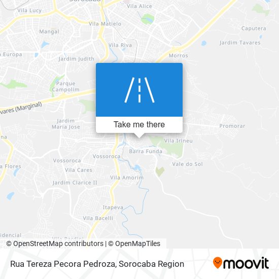 Mapa Rua Tereza Pecora Pedroza