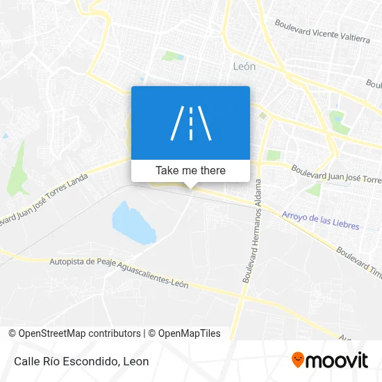 Calle Río Escondido map