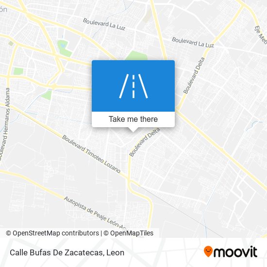 Mapa de Calle Bufas De Zacatecas