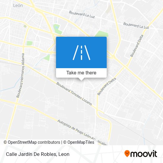 Mapa de Calle Jardín De Robles