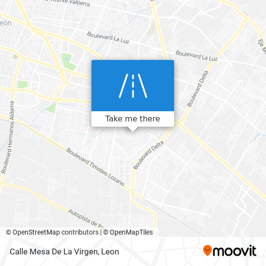 Mapa de Calle Mesa De La Virgen