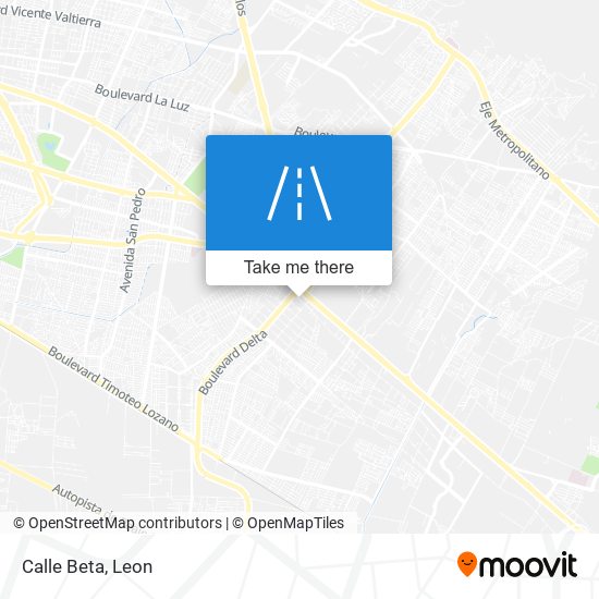 Calle Beta map