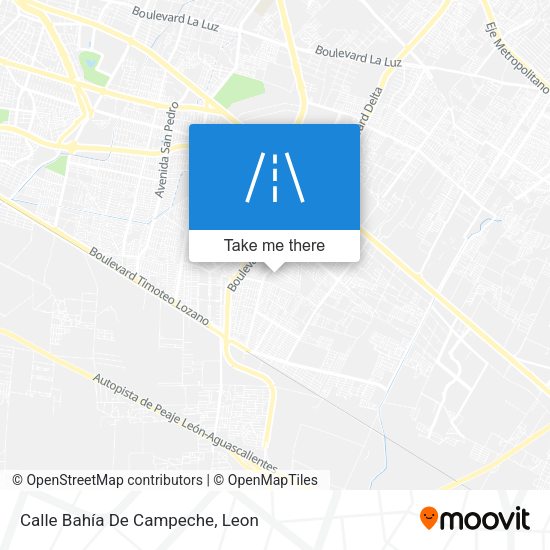 Mapa de Calle Bahía De Campeche