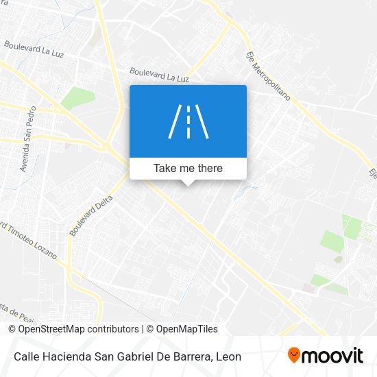 Mapa de Calle Hacienda San Gabriel De Barrera
