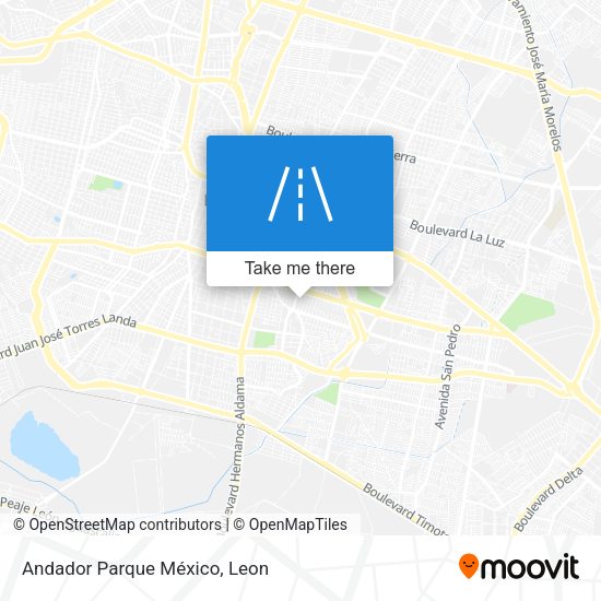 Mapa de Andador Parque México