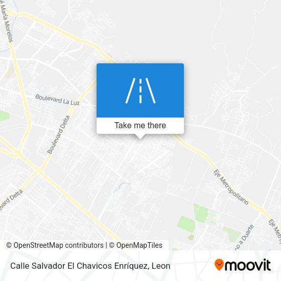 Mapa de Calle Salvador El Chavicos Enríquez