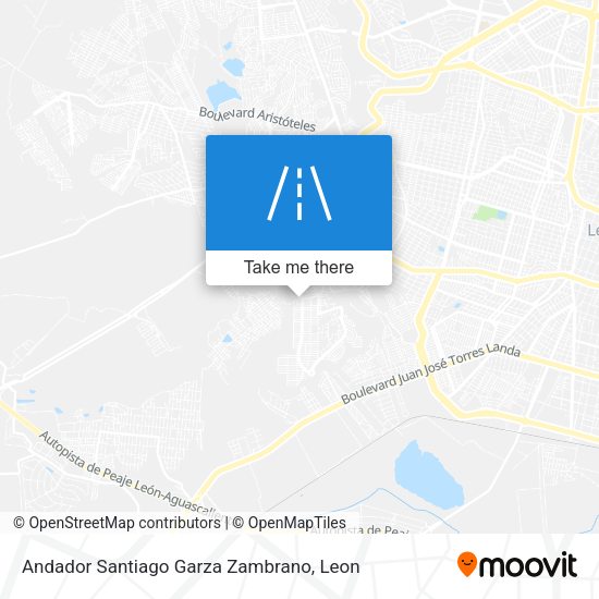 Andador Santiago Garza Zambrano map