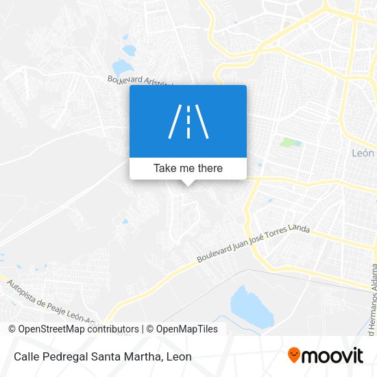 Calle Pedregal Santa Martha map