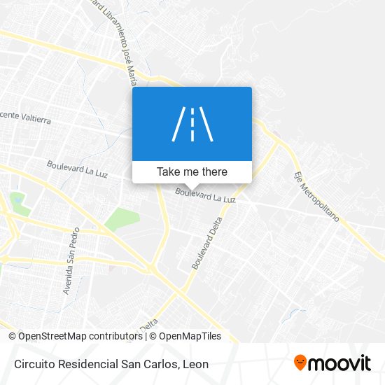Circuito Residencial San Carlos map