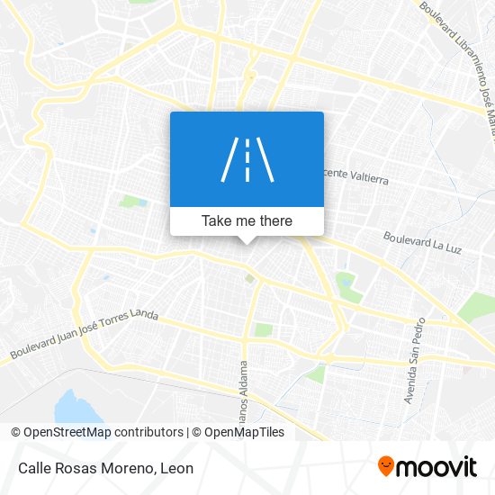 Mapa de Calle Rosas Moreno