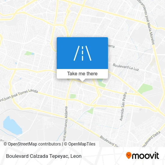 Boulevard Calzada Tepeyac map