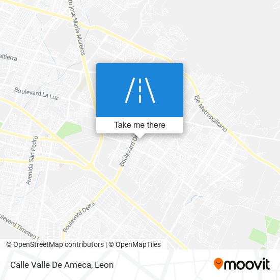 Mapa de Calle Valle De Ameca