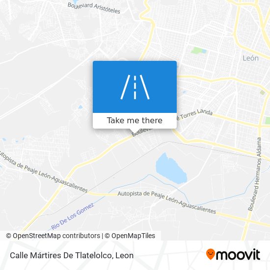 Mapa de Calle Mártires De Tlatelolco