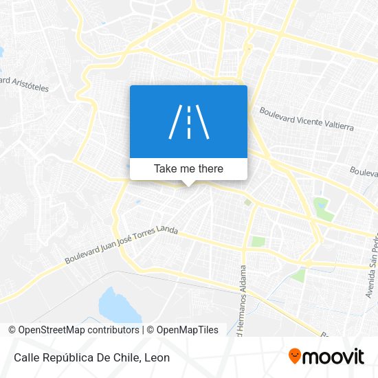 Mapa de Calle República De Chile