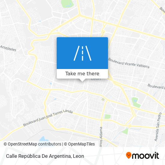 Mapa de Calle República De Argentina