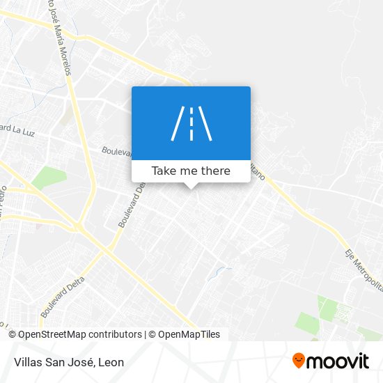 Villas San José map