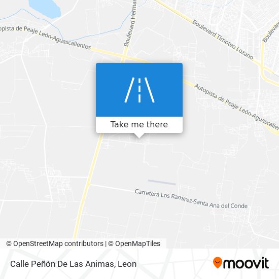 Mapa de Calle Peñón De Las Animas