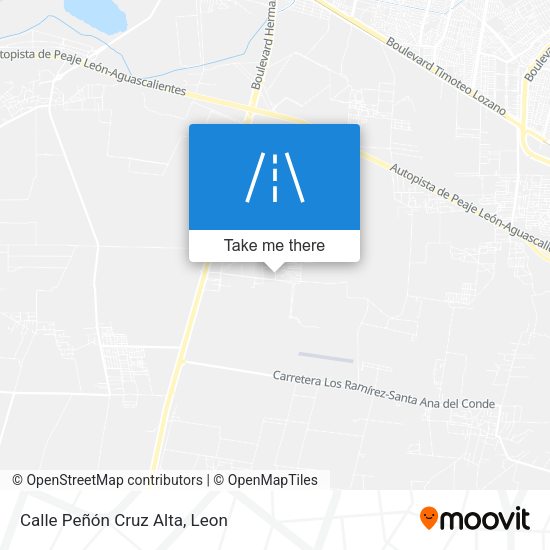 Calle Peñón Cruz Alta map