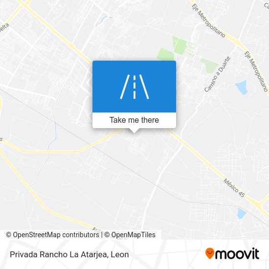 Privada Rancho La Atarjea map