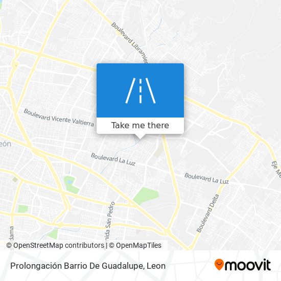 Mapa de Prolongación Barrio De Guadalupe