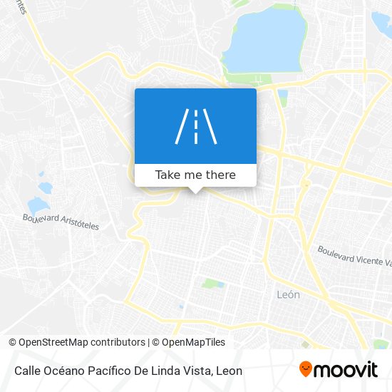 Mapa de Calle Océano Pacífico De Linda Vista