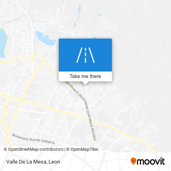 Valle De La Mesa map