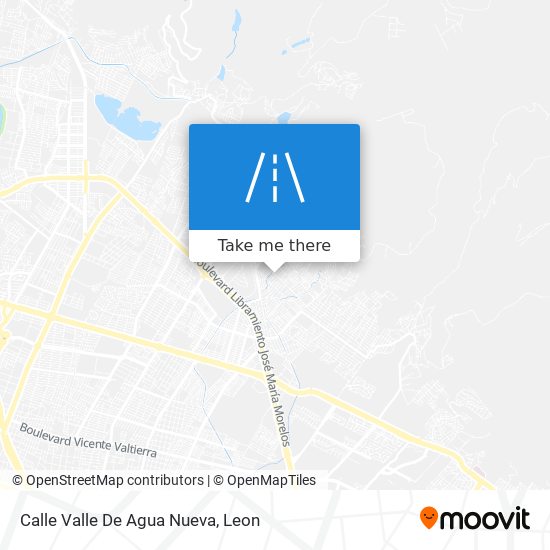 Mapa de Calle Valle De Agua Nueva