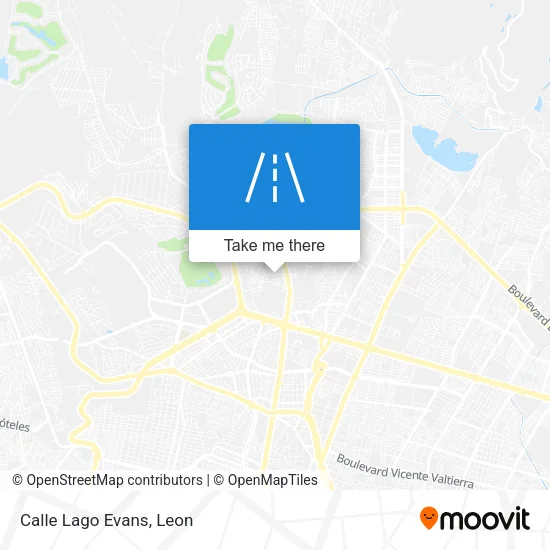 Calle Lago Evans map