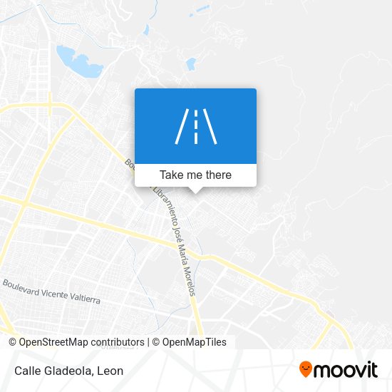 Mapa de Calle Gladeola