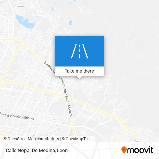 Mapa de Calle Nopal De Medina