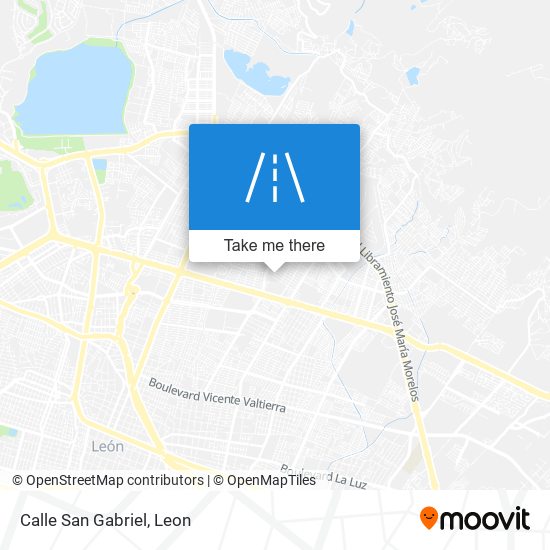 Calle San Gabriel map