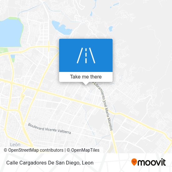 Mapa de Calle Cargadores De San Diego
