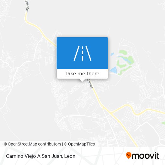 Camino Viejo A San Juan map