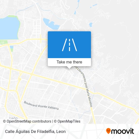 Calle Águilas De Filadelfia map