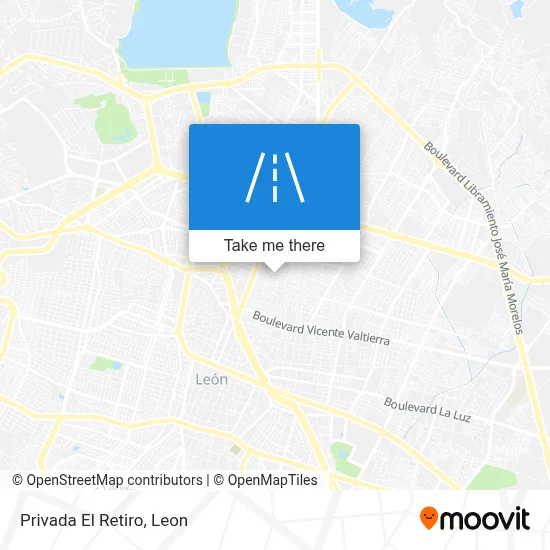 Privada El Retiro map