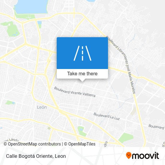Calle Bogotá Oriente map