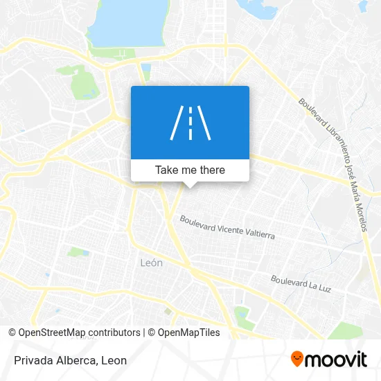 Privada Alberca map