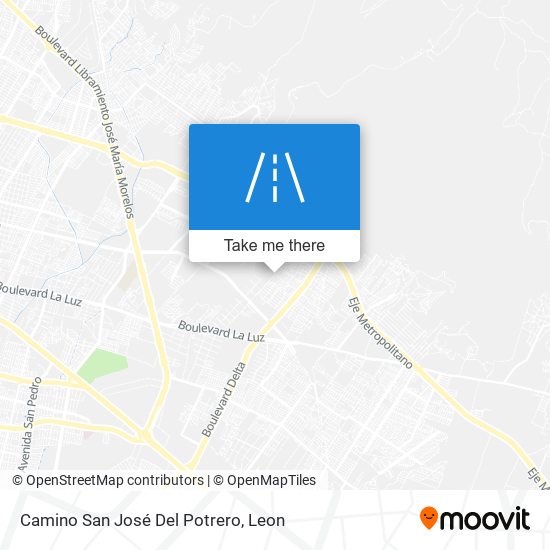 Camino San José Del Potrero map