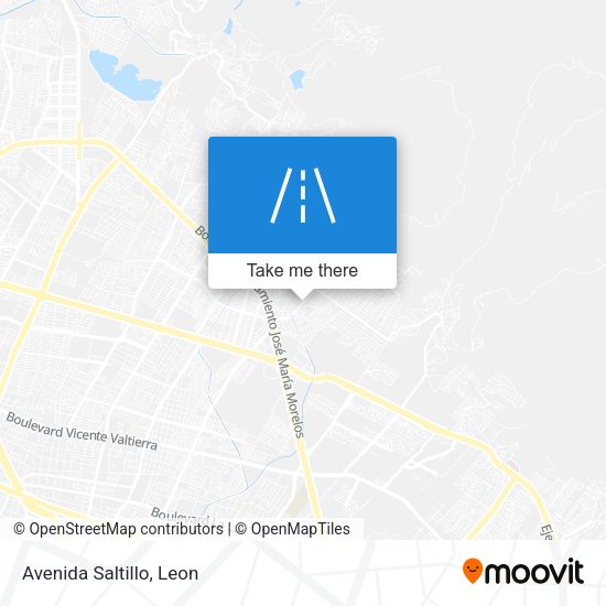 Avenida Saltillo map