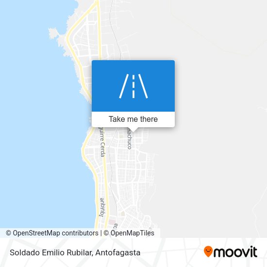 Soldado Emilio Rubilar map