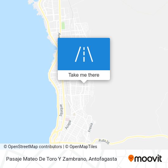 Mapa de Pasaje Mateo De Toro Y Zambrano