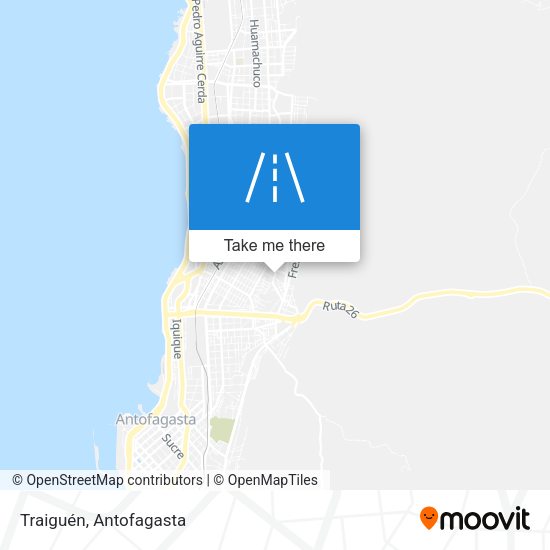 Mapa de Traiguén