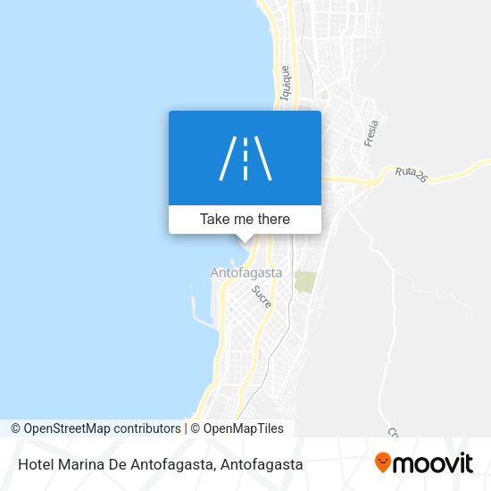 Mapa de Hotel Marina De Antofagasta