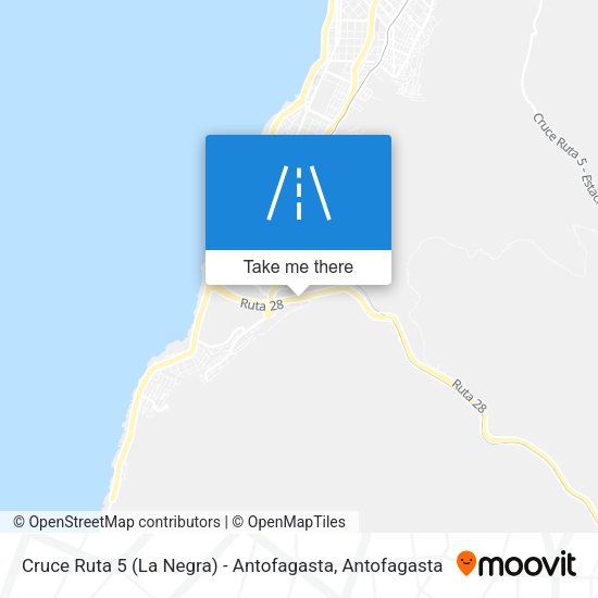 Cruce Ruta 5 (La Negra) - Antofagasta map